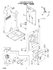 02 - Section parts for Roper Dryer REC3622BW0 from AppliancePartsPros.com