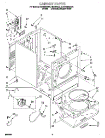 02 - Section parts for Roper Dryer REX6646AQ2 from AppliancePartsPros.com