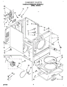 02 - Section parts for Roper Dryer REX5636AW2 from AppliancePartsPros.com