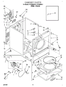 02 - Section parts for Roper Dryer REX6646AL1 from AppliancePartsPros.com