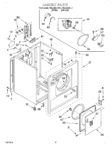 02 - Section parts for Roper Dryer REL4622DW1 from AppliancePartsPros.com