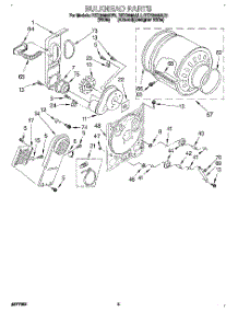 03 - Section parts for Roper Dryer REX6646AL2 from AppliancePartsPros.com