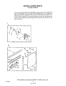 06 - Installation parts for Roper Air Conditioner X10002W01 from AppliancePartsPros.com