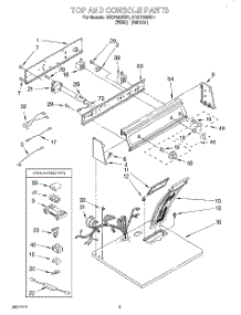 02 - Section parts for Roper Dryer RES7648EW1 from AppliancePartsPros.com