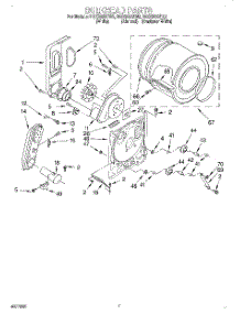 04 - Bulkhead parts for Roper Dryer RGX5635EW3 from AppliancePartsPros.com