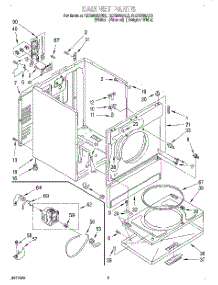 02 - Section parts for Roper Dryer REX6646AL3 from AppliancePartsPros.com