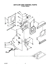 02 - Air Flow And Control parts for Roper Air Conditioner X05002X03 from AppliancePartsPros.com