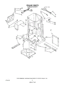 02 - Frame parts for Roper Compactor KU1550VP1 from AppliancePartsPros.com