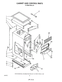04 - Cabinet And Control parts for Roper Compactor 8963L30 from AppliancePartsPros.com