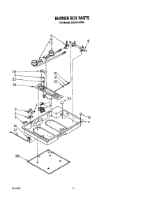 02 - Section parts for Roper Cooktop CGX310VW0 from AppliancePartsPros.com