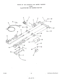 03 - Section parts for Roper Cooktop 1176W0A from AppliancePartsPros.com