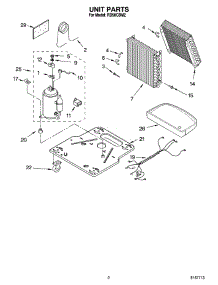 02 - Unit Parts parts for Roper Dehumidifier RD50CBM2 from AppliancePartsPros.com