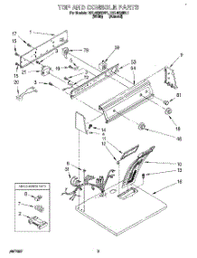 02 - Section parts for Roper Dryer REL4636BL1 from AppliancePartsPros.com
