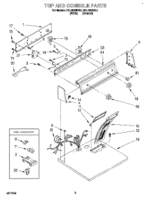 02 - Section parts for Roper Dryer REL4636BW2 from AppliancePartsPros.com