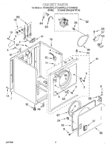 02 - Section parts for Roper Dryer REX5635EW2 from AppliancePartsPros.com