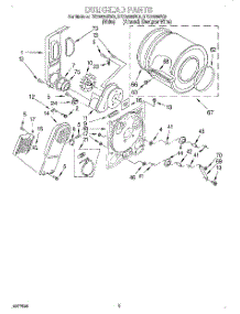 03 - Section parts for Roper Dryer REX5635EW2 from AppliancePartsPros.com
