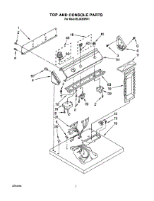 02 - Section parts for Roper Dryer EL3030WW1 from AppliancePartsPros.com