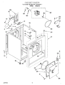 02 - Section parts for Roper Dryer REL4632DL1 from AppliancePartsPros.com