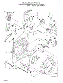 03 - Bulkhead parts for Roper Dryer RGS7648EQ3 from AppliancePartsPros.com
