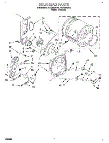 04 - Bulkhead parts for Roper Dryer RGX5636AW2 from AppliancePartsPros.com