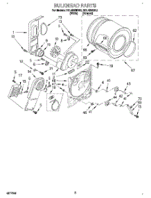 03 - Section parts for Roper Dryer REL4636BL2 from AppliancePartsPros.com