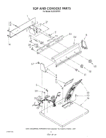 02 - Section parts for Roper Dryer EL5030VW0 from AppliancePartsPros.com