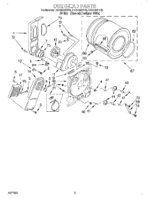 03 - Section parts for Roper Dryer REX4635EQ0 from AppliancePartsPros.com