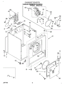 02 - Section parts for Roper Dryer REL4622BL0 from AppliancePartsPros.com