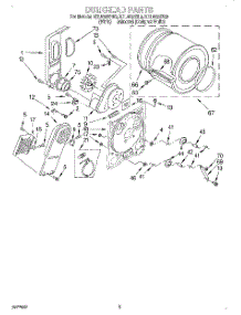 03 - Section parts for Roper Dryer REL4632BQ3 from AppliancePartsPros.com