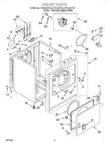 02 - Section parts for Roper Dryer REX4635EW0 from AppliancePartsPros.com