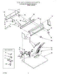 02 - Section parts for Roper Dryer REL4636BW3 from AppliancePartsPros.com