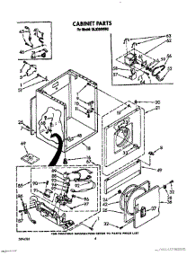 03 - Cabinet parts for Roper Dryer GL3030WW0 from AppliancePartsPros.com