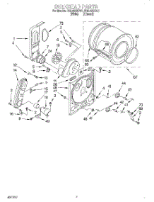04 - Bulkhead parts for Roper Dryer RGL4622DW1 from AppliancePartsPros.com