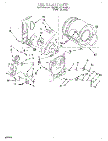 04 - Bulkhead parts for Roper Dryer RGL4636BW3 from AppliancePartsPros.com