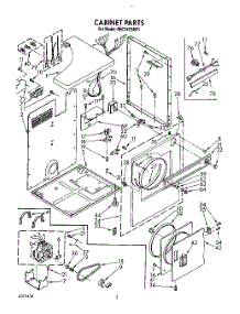 02 - Section parts for Roper Dryer REC3422AW1 from AppliancePartsPros.com