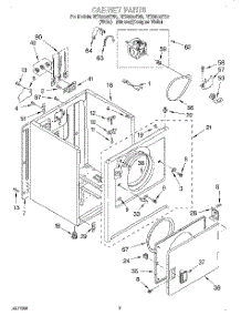 02 - Section parts for Roper Dryer REX5635EQ0 from AppliancePartsPros.com