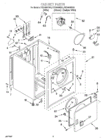 02 - Section parts for Roper Dryer REX4635EN2 from AppliancePartsPros.com