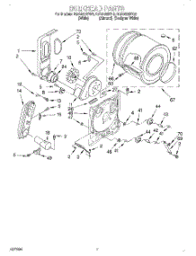 04 - Bulkhead parts for Roper Dryer RGX4635EQ3 from AppliancePartsPros.com