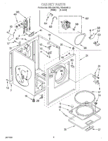 02 - Section parts for Roper Dryer REL4634BL3 from AppliancePartsPros.com