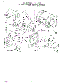 04 - Bulkhead parts for Roper Dryer RGX6646AL3 from AppliancePartsPros.com