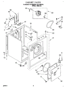 02 - Section parts for Roper Dryer REL4632DW0 from AppliancePartsPros.com
