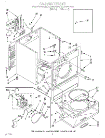 02 - Section parts for Roper Dryer REX6646AW0 from AppliancePartsPros.com