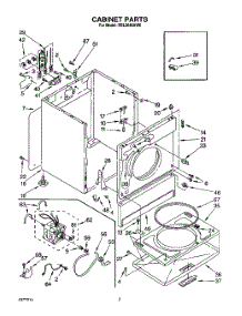 02 - Section parts for Roper Dryer REL5646AW0 from AppliancePartsPros.com