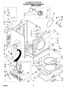02 - Cabinet parts for Roper Dryer RGX5636AL2 from AppliancePartsPros.com