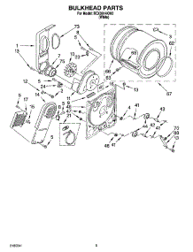 03 - Bulkhead Parts parts for Roper Dryer REX3614KW2 from AppliancePartsPros.com