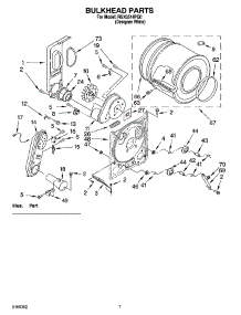 04 - Bulkhead Parts parts for Roper Dryer RGX3514PQ0 from AppliancePartsPros.com