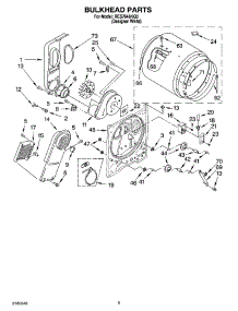 03 - Bulkhead Parts parts for Roper Dryer RES7646KQ3 from AppliancePartsPros.com