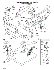 02 - Top And Console Parts parts for Roper Dryer RGK2951KQ2 from AppliancePartsPros.com