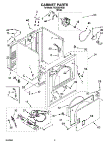 03 - Cabinet Parts parts for Roper Dryer RGK2951KQ2 from AppliancePartsPros.com