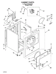 02 - Section parts for Roper Dryer REX5634KQ1 from AppliancePartsPros.com
